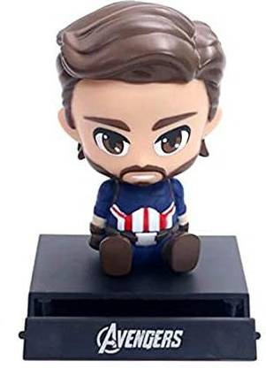 gtrp Superhero Bobble Head Action Figure & Toys with Mobile Holder (Captain America)