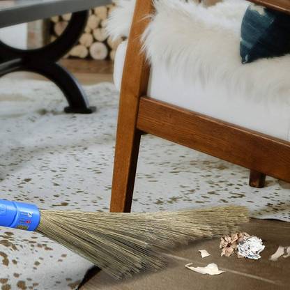 For And Wide Magic Floor Cleaning Broom Stick, Jhadu with Long Handle Plastic Wet and Dry Broom