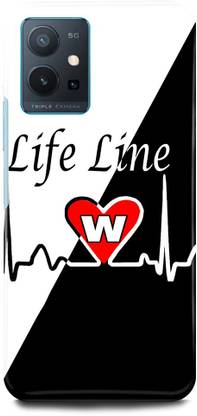 JUGGA Back Cover for OPPO K10, CPH2373, W, NAME, LETTER, ALPHABET, LIFELINE