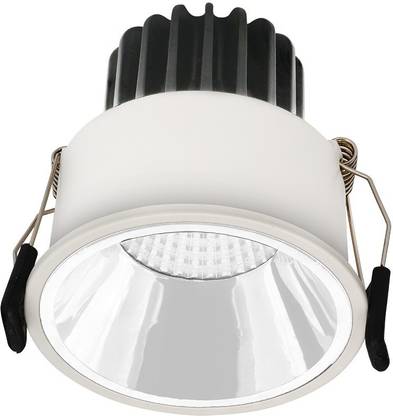 Legero Lego 12W 4000K Round COB Downlight with White Color Reflector Recessed Ceiling Lamp