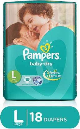 Pampers Taped Diapers - L