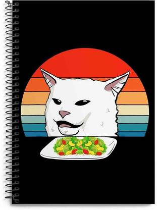 craft maniacs BLACK CAT MEME HI 160 RULED PAGES HI QUALITY DIARY A5 Diary RULED 160 Pages