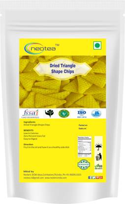 neotea Homemade Snacks Dried Triangle Shape Chips, Fryums
