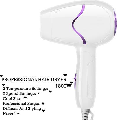 XZFD Electric Fordable Hair Dryer With 2 Speed Control Professional Hair Dryer Hair Dryer