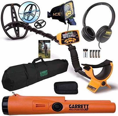 Garrett ACE 400 Metal Detector with Waterproof Coil Pro-Pointer at and Carry Bag Advanced Metal Detector