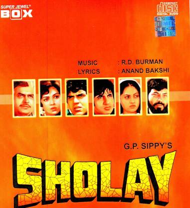 SHOLAY SONGS & THE BACKGROUND MUSIC Audio CD Standard Edition