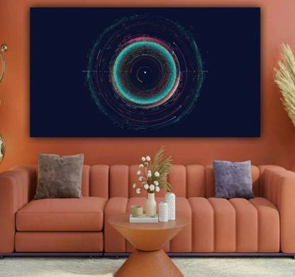 Innovision Beautiful canvas paintings for living room infinity binary circuit ( with frame) Canvas 60 inch x 30 inch Painting