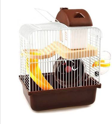 24x7eMall Hamster Habitat Hamster Cage Pet House Portable Small Pets 2 Floors Hard Crate Pet Crate