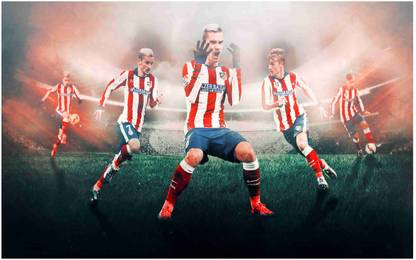 Antoine Griezmann Footballer Flex Poster For Room M10 Photographic Paper