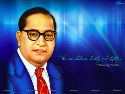 DR. BHIM RAO AMBEDKAR CONSTITUTION Fine Art Print - Personalities ...