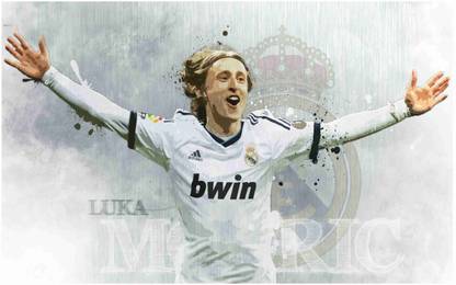 Luka Modric Footballer Flex Poster For Room M3 Photographic Paper