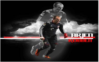 Arjen Robben Footballer Flex Poster For Room M7 Photographic Paper