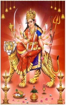 Devi Mata Flex Poster For Room Mo-845 Photographic Paper