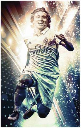 Luka Modric Footballer Flex Poster For Room M12 Photographic Paper