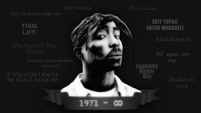 Poster Music 2Pac Singers United States Tupac Shakur Makaveli Killuminati Hip Hop Rap Tupac Shakur sla850 (Large Poster, 36x24 Inches, Plastic Paper, Multicolor) Fine Art Print