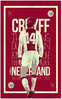 Johan Cruyff Footballer Flex Poster For Room M7 Photographic Paper