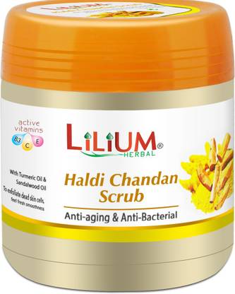 LILIUM Haldi Chandan Scrub for Anti-Aging & Anti Bacterial Scrub