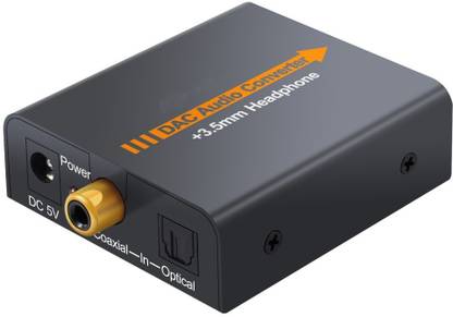 microware 2.1CH Digital to Analog DAC Audio Converter with 3.5mm jack for headphone Media Streaming Device