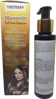 Tantraxx Monovit Red Onion Seed Oil Extract Shampoo For Stronger Hair