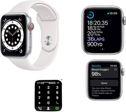 Spx Bluetooth Touch Screen, 44mm Aluminium Case, Fitness Tracker, Smart Watch WHITE Smartwatch