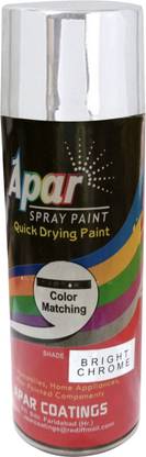 apar Spray Paint can BRIGHT CHROME-400 ML, Multicolor Spray Paint 400 ml