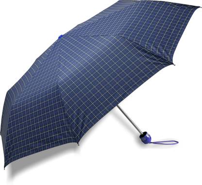 Popy 3Fold Check Print #14 with Silver Coating Umbrella