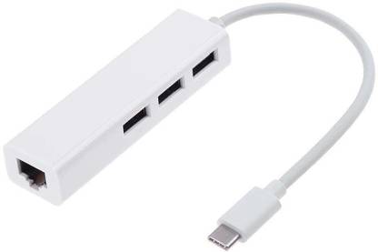 microware Type C USB 3.1 to LAN RJ45 USB 3.0 hub Multifunction LAN Adapter USB Adapter