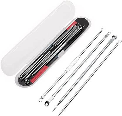 UNNTEESH Stainless Steel Acne Needles Double Side Spot Squeezer Tool, Wrinkle Eye & Face Eraser