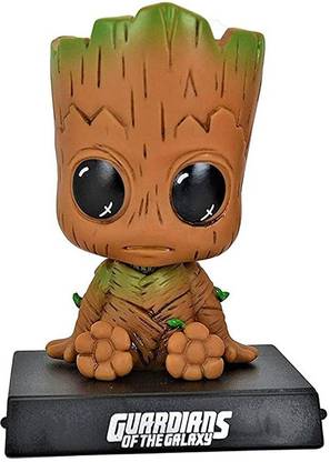 gtrp Groot Bobble Head Action Figure with Mobile Holder for Car Dashboard
