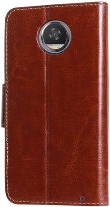 ONCRAVES Flip Cover for Motorola Moto Z2 Play (Brown, Cases with Holder)