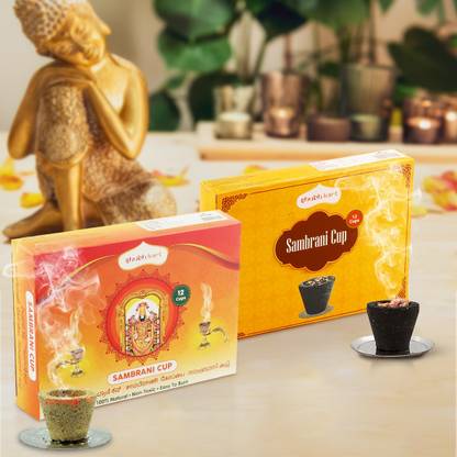 शुभकर्त Sambrani Cup चंदन धूप