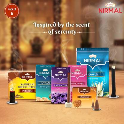Shubhkart Nirmal Stick, Cones & Wet Dhoop Combo Dhoop