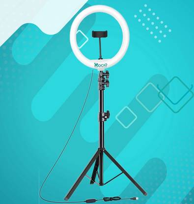 JAMMY ZONES Tripod stand- 7 ft & ring light for makeup, video and recording Tripod, Tripod Kit