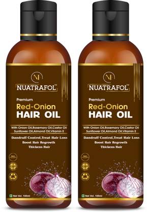 NUATRAFOL Red Onion Hair Oil With 14 Essential Oils Blackseed Oil for Hair Growth|(100 ml) Hair Oil