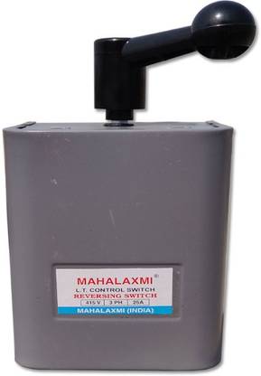 MAHALUXMI L.T Control Switch Reversing Switch 415 Volt, 3 Phase, 25 AMP Electronic Components Electronic Hobby Kit