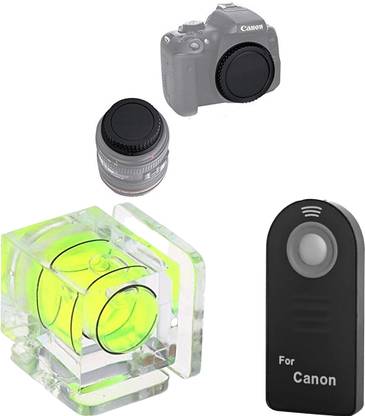 quikprof 1-Axis Bubble, remote, Canon lens And Body Cap For Canon EOS 60D 70D 80D  Lens Cap