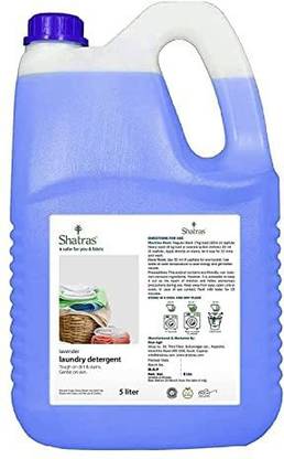 Shatras Liquid Detergent 5 Liter | Laundry Liquid for Fabric Care | Lavender Liquid Detergent