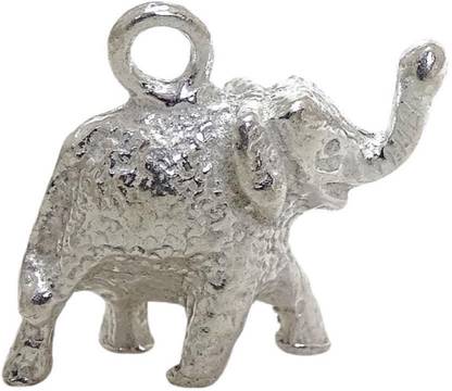 Sahiba Gems Thos Chandi Silver Hathi Elephant Pendant Locket Charm Sterling Silver Locket