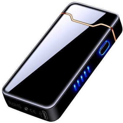 blue seed Rechargeable Lighter USB Charging Lighter Electronic Double Sided Lighters Windproof Electronic Flameless Lighter Pocket Lighter