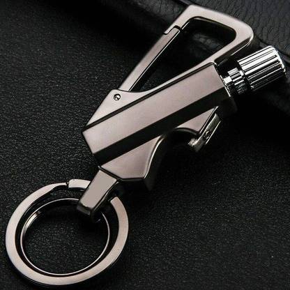 WunderVoX Keychain Multitool with Flint Metal Matchstick Fire Starter Bottle Opener-X28 Pocket Lighter