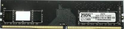 zione Desktop Ram 4GB DDR4 2400 MHz (ZION ZSPZ PC2400) DDR4 4 GB PC (2400MHz)