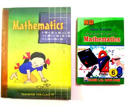 NCERT Text Book For 6th Class Mathematics+ND Ncert Fully Solution Mathematics For 6th Class (English Medium) NCERT Syllabus (Kunji) Combo Pack
