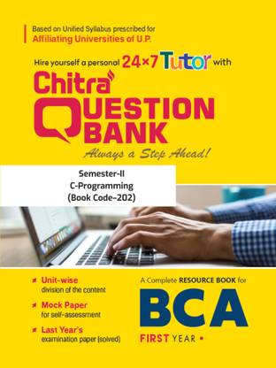 Chitra Question Bank For BCA - C-Programming (202) - Semester 2