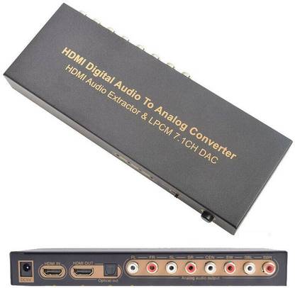 microware 4K HDMI 7.1 Audio converter DAC Lpcm multi-channel HDMI 7.1Ch Audio Extractor Media Streaming Device