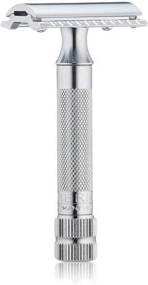 Merkur 34c HD 2- Piece Double Edge Safety Razor with Heavy Duty Short Handle, Men