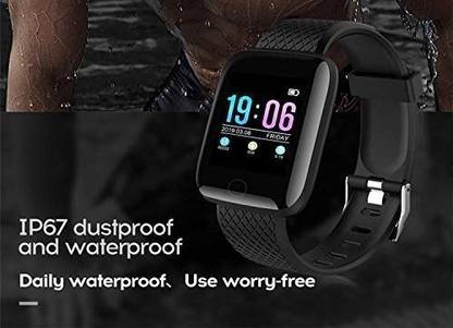 Y2H Enterprises VI223_ID116 Advance Sleep Monitor, Step Count Smart Watch Black Only (Pack of 1) Smartwatch