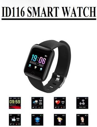 Stybits J9_ID116 PRO HEART RATE SMART WATCH BLACK ONLY (PACK OF 1) Smartwatch