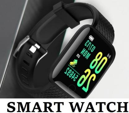 Stybits VI176_ID116 Digital Heart Rate Track, Step Count Smart Watch Black(Pack of 1) Smartwatch