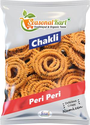 Seasonal Kart Homemade Peri Peri Chakli Real Taste of Chakali Spirals Chakli Healthy Snacks