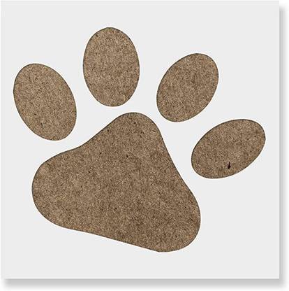 IVANA'S USA12x12-09 Dog Paw Stencil Stencil